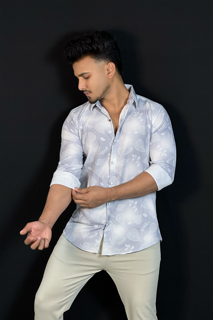 অফহোয়াইট প্রিন্টেড শার্ট-Floral